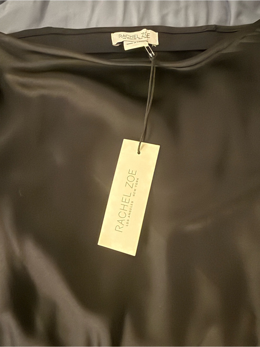 Rachel Zoe Black Satin skirt with Tags
